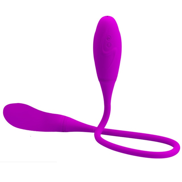 Rechargeable Dual Vibrator 7 Speeds Double Head Jump Egg Bullet Dildo Vibrator Anal Butt Plug Adult Sex Toy For Couple Men Women