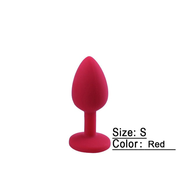 Silicone Butt Plug Anal Plug Unisex Sex Stopper 3 Different Size Adult Toys for Men/Women Anal Trainer for Couples