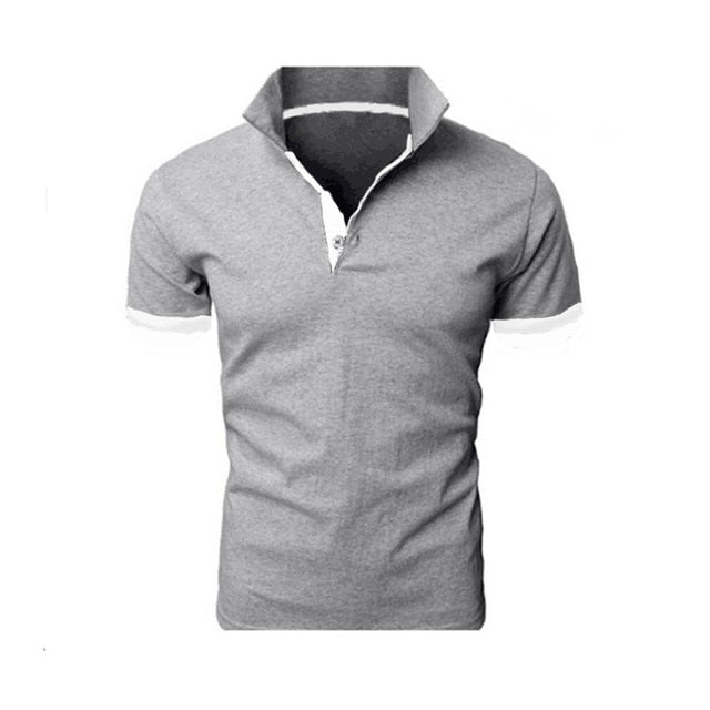 Summer short Sleeve Polo Shirt men fashion polo shirts casual Slim Solid color business men's polo shirts men's clothing