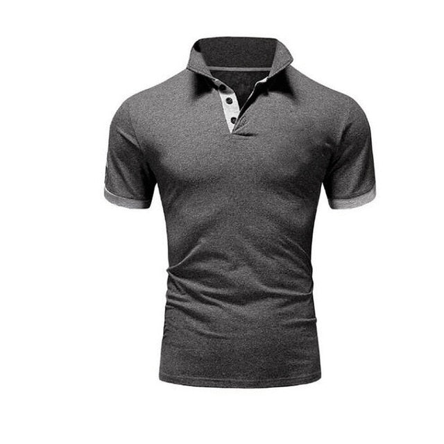 Summer short Sleeve Polo Shirt men fashion polo shirts casual Slim Solid color business men's polo shirts men's clothing