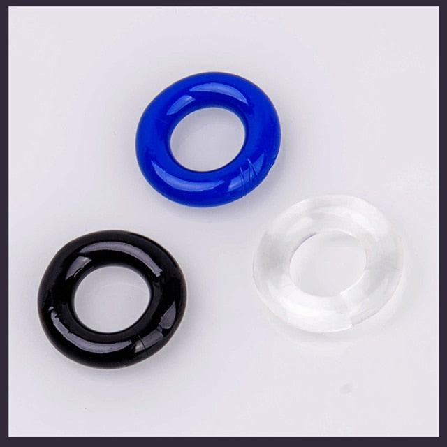 Set of 3PCS Durable Cock Rings Bead Penis Ring Male Delay Ejaculation Lasting Erection Ring Sex Toys For Men Adults