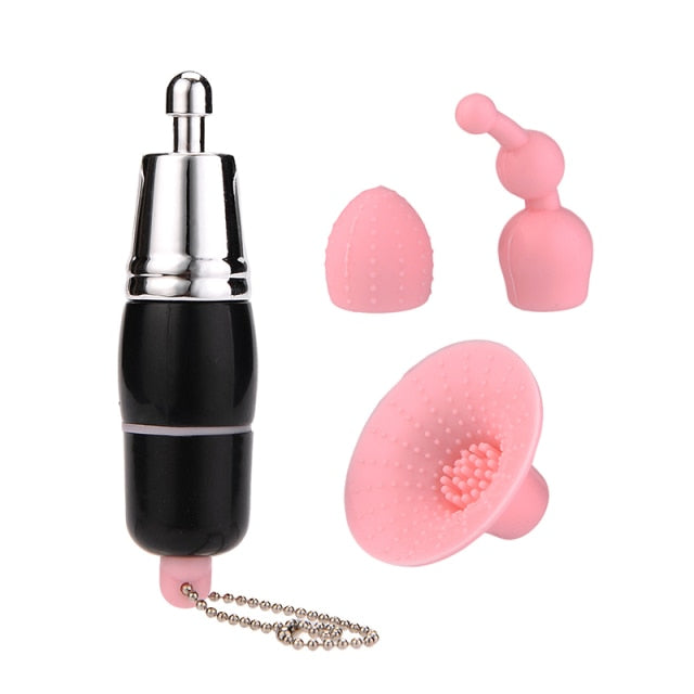 Mini 3 In 1 Vibrator Clitoris Stimulator G Spot Masturbation Nipple Stimulation Massager Adult Sex Vibrator Toys for Women Men