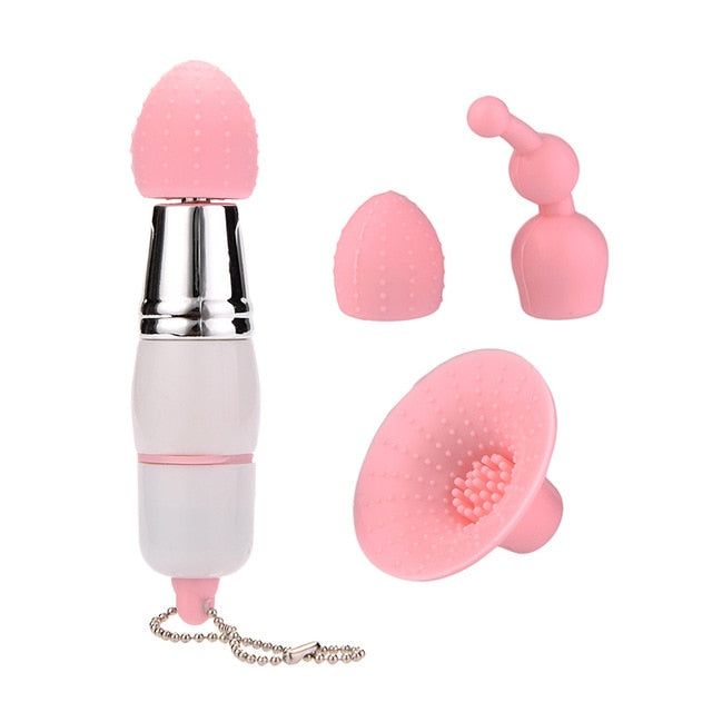 Mini 3 In 1 Vibrator Clitoris Stimulator G Spot Masturbation Nipple Stimulation Massager Adult Sex Vibrator Toys for Women Men