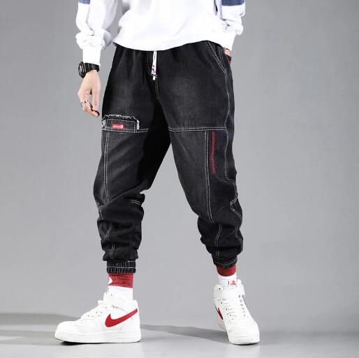 Streetwear Men's Multi Pockets Cargo Harem Pants Hip Hop Casual Male Track Pants Joggers Trousers Fashion Harajuku Men Pants