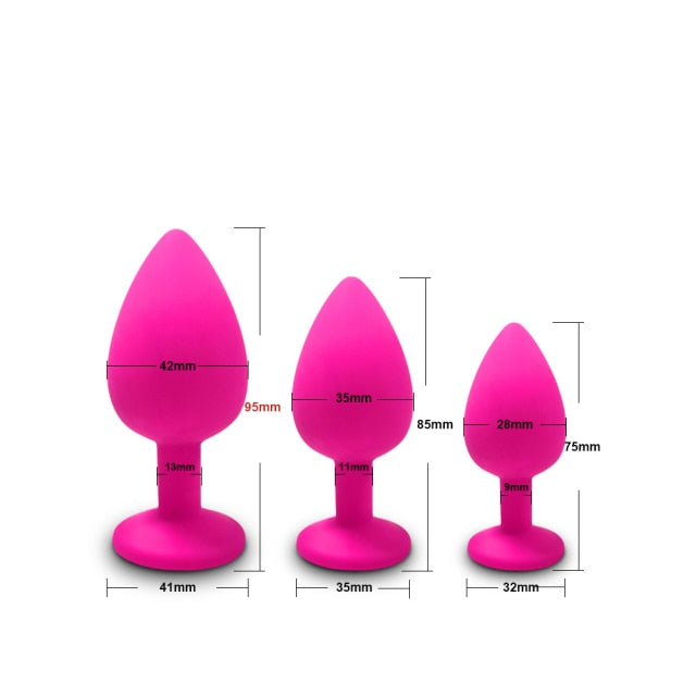 Anal Plug Butt Sex Toys for Women Men Soft Silicone Prostate Massager Mini Erotic Bullet Vibrator Anal Toys for Adults 18