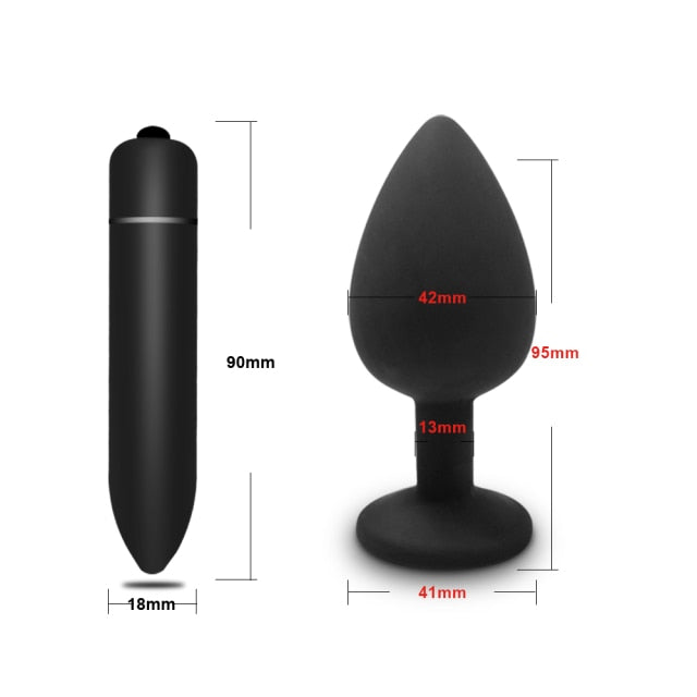 Anal Plug Butt Sex Toys for Women Men Soft Silicone Prostate Massager Mini Erotic Bullet Vibrator Anal Toys for Adults 18