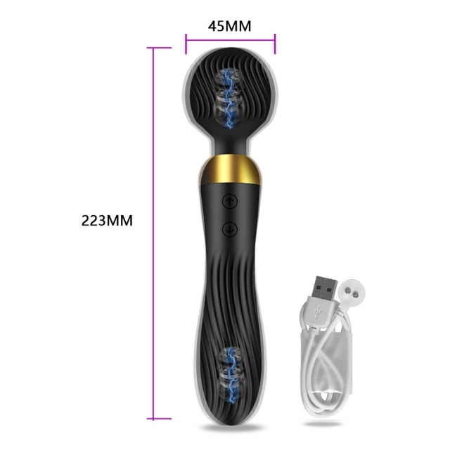 18 Speed Powerful Dildo Vibrator AV Magic Wand G-Spot Massager Sex Toy For Women Couple Clitoris Stimulator Goods for Adults 18