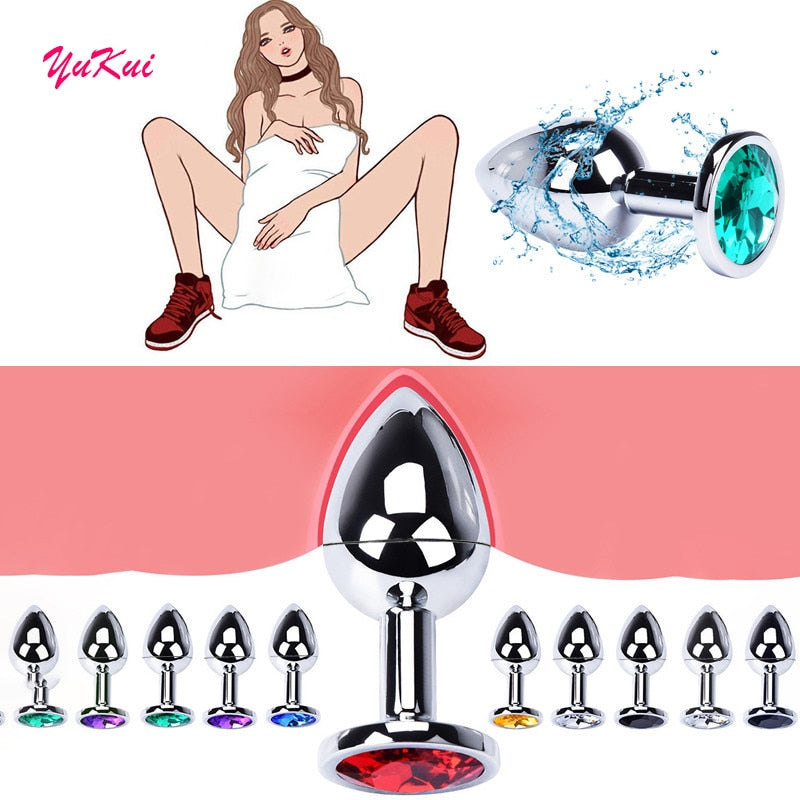 3 Sizes Sex Vibrator Metal Anal Toys For Women Adult Sex Products Men Butt Plug Stainles Steel Anal Plug Sex Toys Anal DildoToys