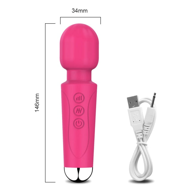 Mini Powerful Vibrator Sex Toys for Woman AV Magic Wand Vibrators Clitoris Stimulator Masturbator Dildo Erotic Toys for Adult 18