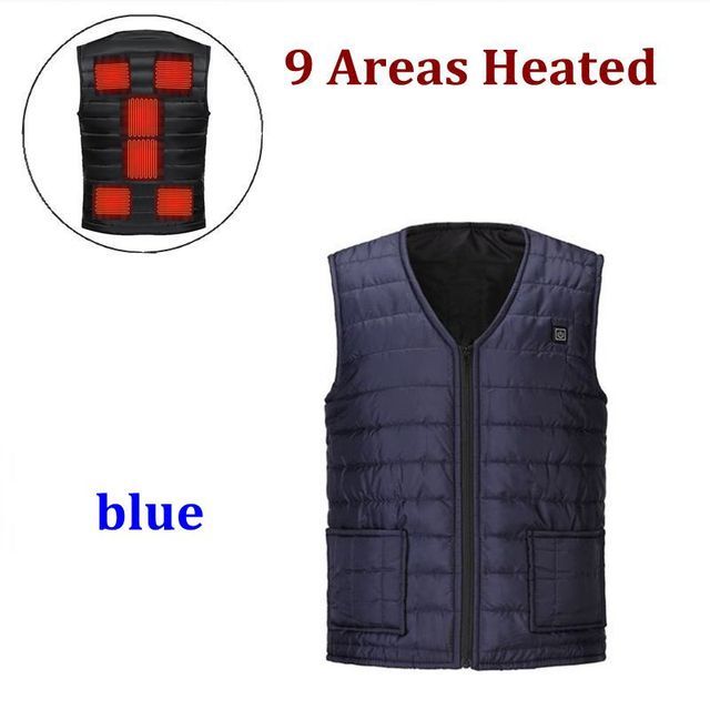 Men Autumn winter Smart heating Cotton Vest USB Infrared Electric Heating Vest Women Outdoor Flexible Thermal Winter Warm Jacket