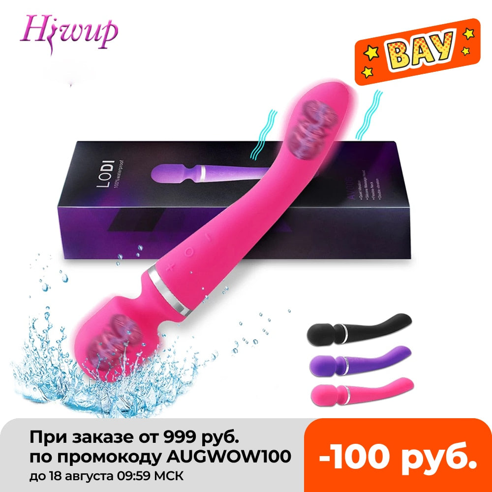 20 Speeds Powerful Dildo Vibrator AV Magic Wand Sex Toys for Women Couple G Spot Massager Clitoris Stimulator Goods for Adult 18