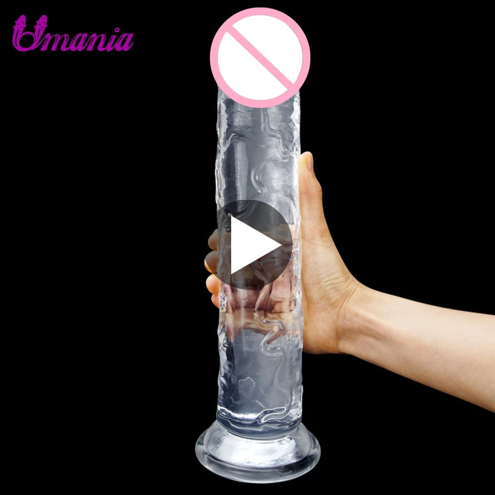 Realistic Dildo For Women Soft Jelly Suction Cup Dildo Anal Big Penis Anal Plug Crystal Dildo Female Sex Toys Erotic Adult 18+