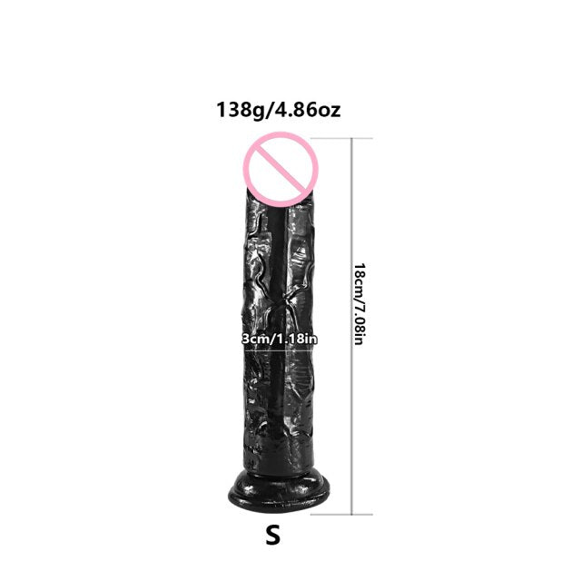 Realistic Dildo For Women Soft Jelly Suction Cup Dildo Anal Big Penis Anal Plug Crystal Dildo Female Sex Toys Erotic Adult 18+