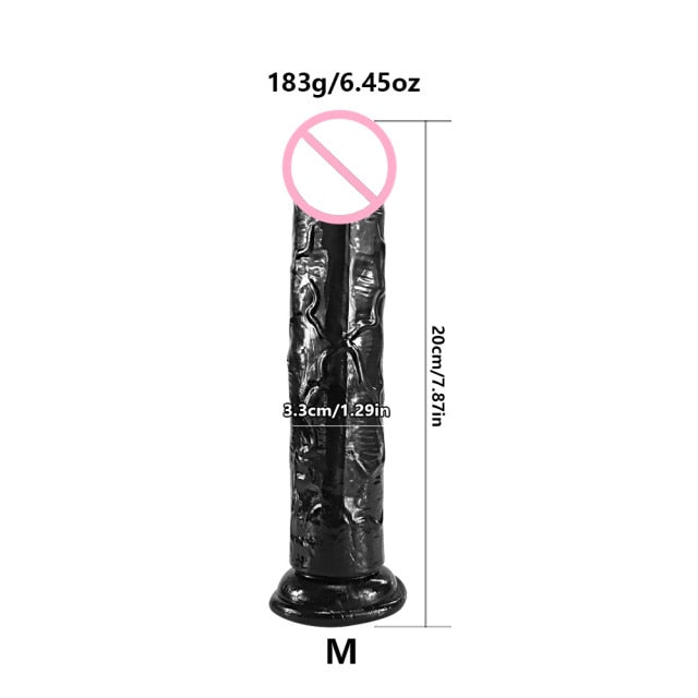 Realistic Dildo For Women Soft Jelly Suction Cup Dildo Anal Big Penis Anal Plug Crystal Dildo Female Sex Toys Erotic Adult 18+