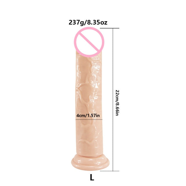 Realistic Dildo For Women Soft Jelly Suction Cup Dildo Anal Big Penis Anal Plug Crystal Dildo Female Sex Toys Erotic Adult 18+